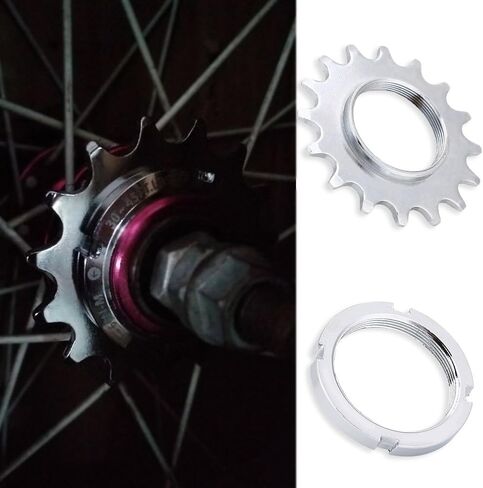 Dilwe Speed Freewheel, Steel Single Speed Freewheel Sprocket Gear Accessory(16T) in Saudi Arabia