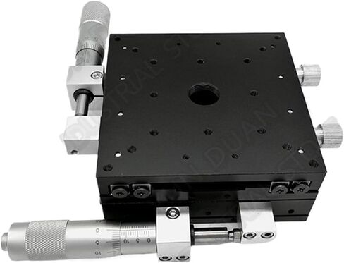 XY Axis 100 * 100mm 4" Trimming Station Manual Displacement Platform Cross Roller Guide Way Linear Stage Sliding Table LY100-R 1Pcs in Saudi Arabia