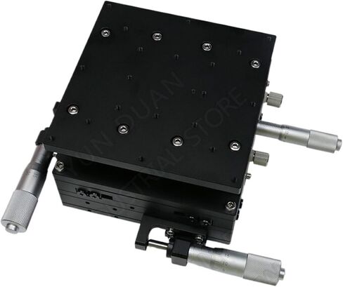 LD125-LM-2 125 * 125mm XYZ 3 Axis Trimming Station Manual Heavy Load Displacement Platform Double Cross Roller Guide Sliding Table LD125-LM-2 1Pcs in Saudi Arabia