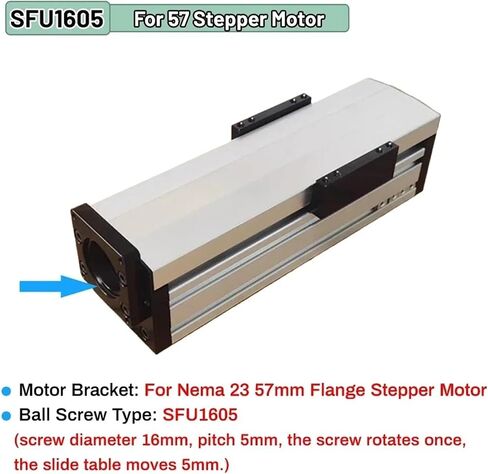 CNC مغلق بالكامل المسمار كرة الطاولة المسمار المرحلة المرحلة المرحلة 70 مم واسعة SFU1204/SFU1605/SFU1610 محور XYZ 1PCS (SFU1610 لخطوة 57 ، السكتة الدماغية 700 مم) in Saudi Arabia