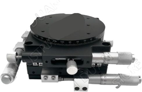 LS90-L XYR 3 Axis 90MM 3.5" Manual Trimming Platform Parallel Movement and 360 Degree Angle Rotary Tuning Sliding Table Micrometer 1Pcs in Saudi Arabia