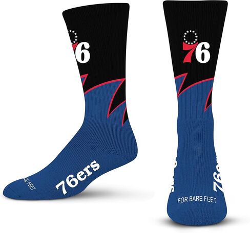 For Bare Feet Black Wave Crew Sock NBA Large in Saudi Arabia