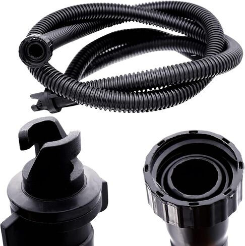 Generic Inflation Pump Tube Replacement Parts Pump Accessories Components Paddle Board Pump Valve Hose Hose Pump Tube for SUP Surfboard, Black in Saudi Arabia