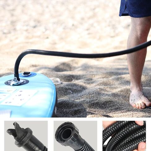 Generic Inflation Pump Tube Replacement Parts Pump Accessories Components Paddle Board Pump Valve Hose Hose Pump Tube for SUP Surfboard, Black in Saudi Arabia