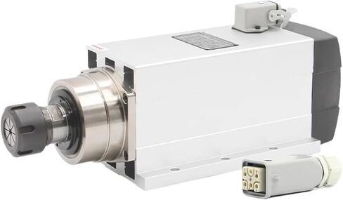 4.5kw ER32 air-cooled 220v/380v square spindle ceramic ball bearing 0.01mm precision with mounting flange(220v) in Saudi Arabia