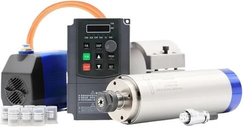 2.2kW ER20 مغزل مبرد بالمياه و 2.2 كيلو وات VFD و 80 مم بمضخة المياه و 75 واط (محمل كرة الصلب) in Saudi Arabia