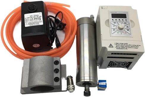60000RPM ER11 1.2kW 1200W 62MM 220V محرك مغزل مبرد بالمياه + 1.5 كيلو واط عاكس VFD + 75W مضخة المياه in Saudi Arabia