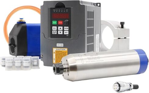 2.2kw ER20 D80 مغزل مبرد بالمياه 220V 380V (محامل سيراميك ، 220 فولت H100 VFD) in Saudi Arabia