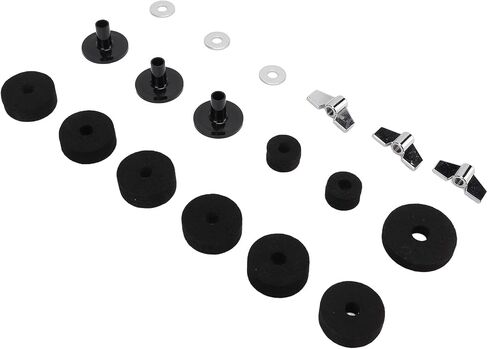 aqxreight Kit Non Slip Felt Pad Set Wing Nuts Stand Sleeves Cymbal Washers Replacement AccessoriesBlack Felt Pad Set Cymbal WashersCymbal Stand D Parts (Gray) in Saudi Arabia