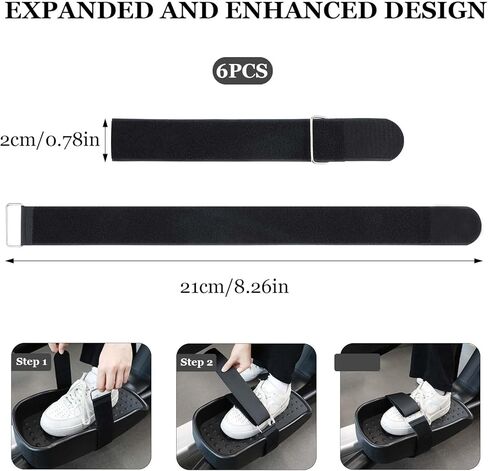 6Pcs Leg Exerciser Traction Straps, Under Desk Elliptical Pedal Band for Seniors, Leg Exerciser Traction Straps for Under Desk Elliptical Machine in Saudi Arabia