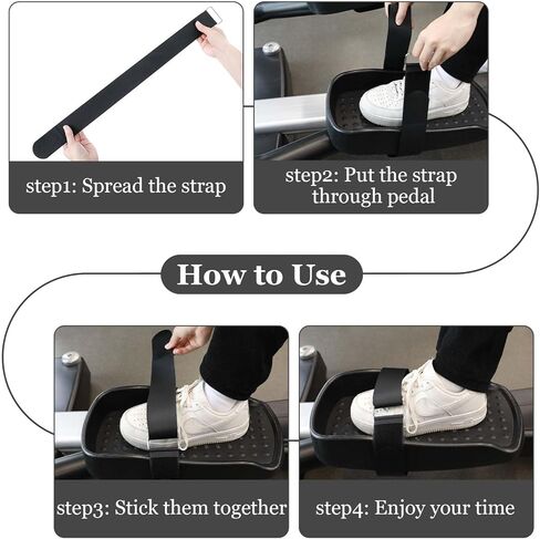 6Pcs Leg Exerciser Traction Straps, Under Desk Elliptical Pedal Band for Seniors, Leg Exerciser Traction Straps for Under Desk Elliptical Machine in Saudi Arabia