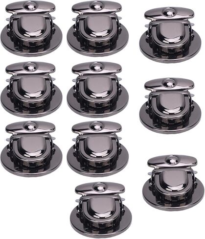 Aramox Metall Tuck Lock Clasp Catch مجموعة من أجهزة التبادل - 10 Pack Black Press Pens مع لوحة أساسية ، مثالية لإنتاج وإصلاح التبادلات النقدية DIY in Kuwait