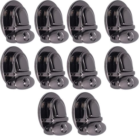 Aramox Metall Tuck Lock Clasp Catch مجموعة من أجهزة التبادل - 10 Pack Black Press Pens مع لوحة أساسية ، مثالية لإنتاج وإصلاح التبادلات النقدية DIY in Kuwait