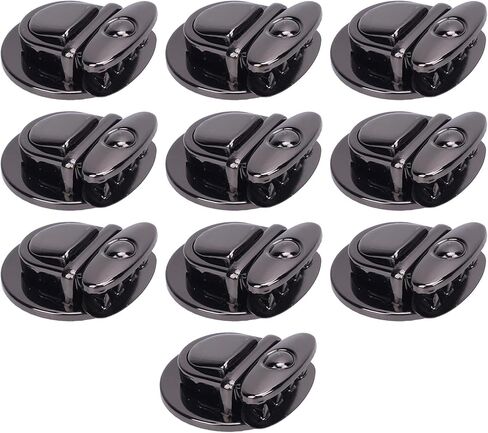 Aramox Metall Tuck Lock Clasp Catch مجموعة من أجهزة التبادل - 10 Pack Black Press Pens مع لوحة أساسية ، مثالية لإنتاج وإصلاح التبادلات النقدية DIY in Kuwait