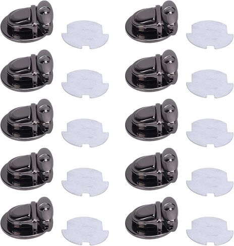 Aramox Metall Tuck Lock Clasp Catch مجموعة من أجهزة التبادل - 10 Pack Black Press Pens مع لوحة أساسية ، مثالية لإنتاج وإصلاح التبادلات النقدية DIY in Kuwait
