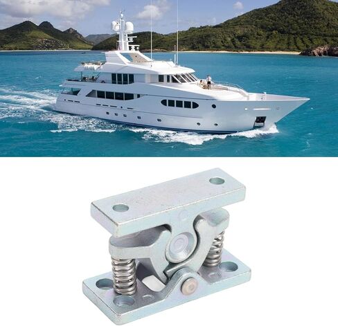 Aramox مزدوج الأسطوانة الصيد زنبرك محملة سهلة التخزين توقف القفل ل RVs ، والمقطورات ، واليخوت ، مصنوعة من سبيكة الزنك ، المجلفنة ، مضغوطة وخفيفة الوزن in Kuwait