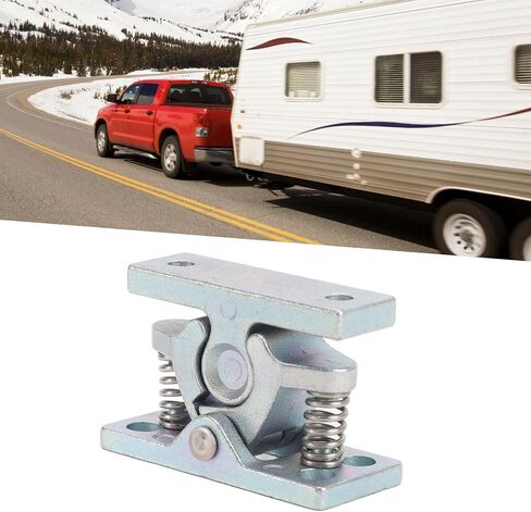 Aramox مزدوج الأسطوانة الصيد زنبرك محملة سهلة التخزين توقف القفل ل RVs ، والمقطورات ، واليخوت ، مصنوعة من سبيكة الزنك ، المجلفنة ، مضغوطة وخفيفة الوزن in Kuwait