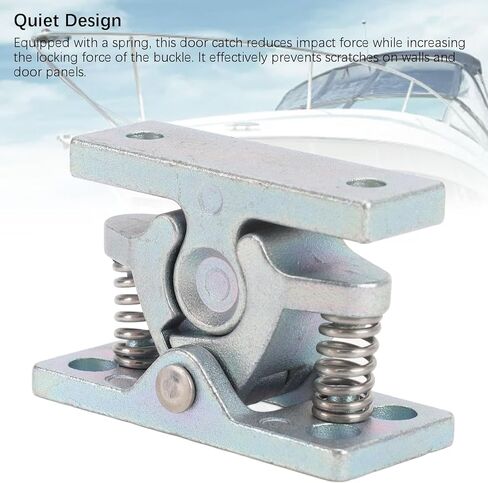 Aramox مزدوج الأسطوانة الصيد زنبرك محملة سهلة التخزين توقف القفل ل RVs ، والمقطورات ، واليخوت ، مصنوعة من سبيكة الزنك ، المجلفنة ، مضغوطة وخفيفة الوزن in Kuwait