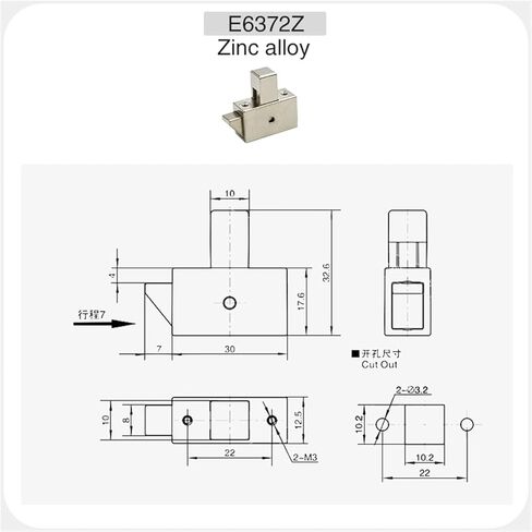 Forward 1Pcs Reverse Carbon Steel Press Type Door Lock Latch Pull Slide-in Latch Latch in Kuwait
