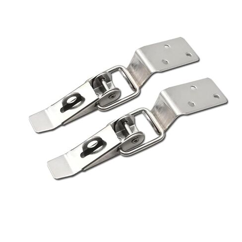 1Pcs 304 Stainless Steel Spring Loaded Latch Catch Toggle Clamp Duckbill Tension Lock Cupboard Hasp Latch Industrial Duckbill Buckle 504 in Kuwait