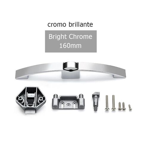 Bright Chrome 160mm Camper Car Push Lock with Handle RV Caravan Boat Motor Home Cabinet Drawer Latch Button Locks 1Pcs in Kuwait