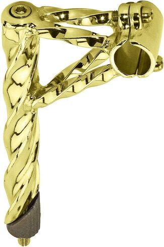 Alta Double Fat Twisted Steel Bicycle Stem in Gold, Multiple Sizes in Saudi Arabia