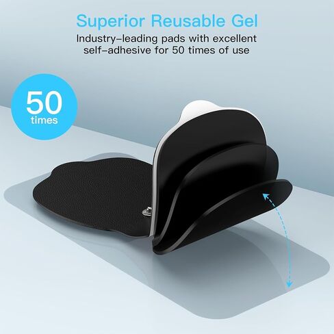 Wireless TENS & EMS Unit Back Pain Relief Massager - APP Controlled Bluetooth EMS Muscle Stimulator Machine for Back Shoulder Leg Neck Pain Relief (Black) in Saudi Arabia