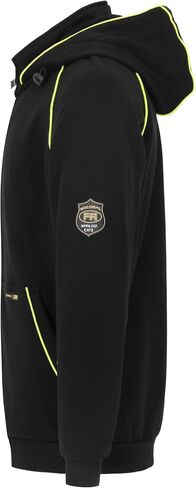 BOCOMAL FR Hoodies 12oz Heavyweight Cotton Fleece Zipper Front Flame Resistant Contrast Stripes Hooded Sweatshirts in Saudi Arabia