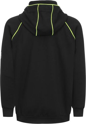 BOCOMAL FR Hoodies 12oz Heavyweight Cotton Fleece Zipper Front Flame Resistant Contrast Stripes Hooded Sweatshirts in Saudi Arabia