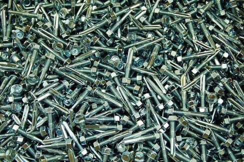 (3,000) TEK 5 Hex Washer Head 12-24 x 1-1/4 Self-Drilling HD Steel Screw Bulk in Saudi Arabia