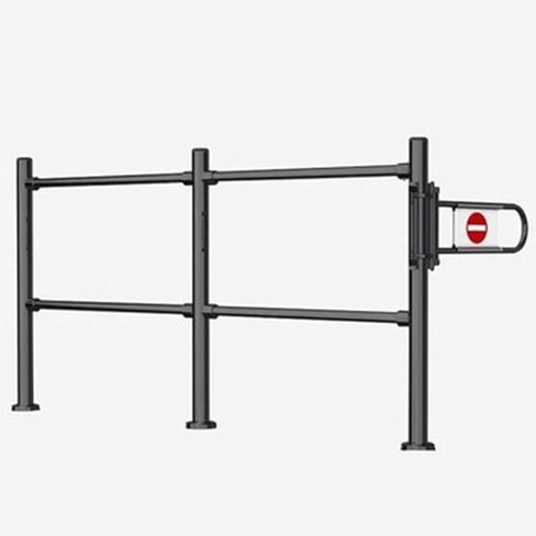 البوابة المتأرجحة لمحلات السوبر ماركت والمستشفيات ، باب الوصول اليدوي للمشاة ، استيراد حاجز سلامة التصدير مع العمود ، بوابة المدخل السوداء لمراكز التسوق والبارات (أ) in Kuwait