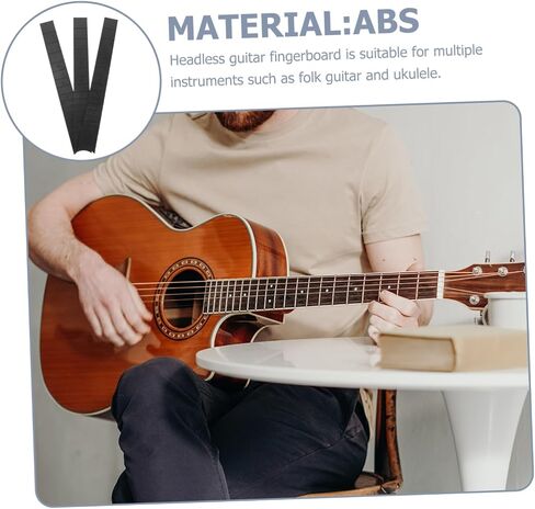 TOYANDONA 3pcs Abs Material Guitar Neck Fretboard Replacement for Neck Plate Headless Acoustic Guitar in Saudi Arabia