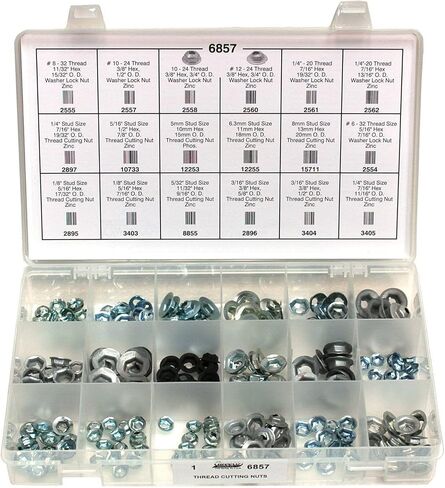 Auveco # 6857 Thread Cutting Nut Quik-Select Kit. Assortment. Qty 1. in Saudi Arabia