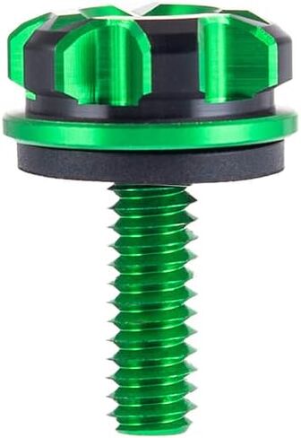 Advanblack Axion CNC Machined Knurled Seat Bolt Kit Billet 6061 Aluminum Seat Bolt Tab Screw Mount Knob Cover Compatible with Street Glide Road King Electra Dyna Softail 1997-2025 (Black) in Saudi Arabia