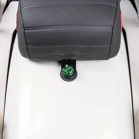 Advanblack Axion CNC Machined Knurled Seat Bolt Kit Billet 6061 Aluminum Seat Bolt Tab Screw Mount Knob Cover Compatible with Street Glide Road King Electra Dyna Softail 1997-2025 (Black) in Saudi Arabia