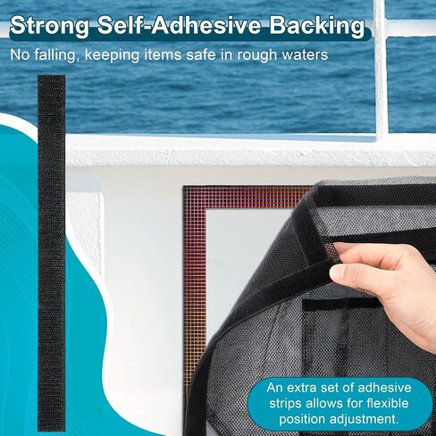 14" X 9.8" Boat Storage Bag with Secure Lid and 2 Open Pockets, Boat Storage Organizer with Strong Adhesive Backing, Perfect for Storing Gloves, Tools, Flashlights, Tackle, Gear in Saudi Arabia