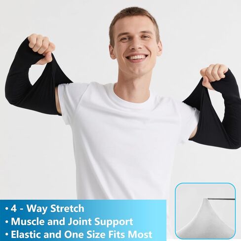 6 أزواج من الأكمام ذراع ذراع الانضغاطات للنساء الرجال UV حماية الشمس الأكمام التبريد in Kuwait