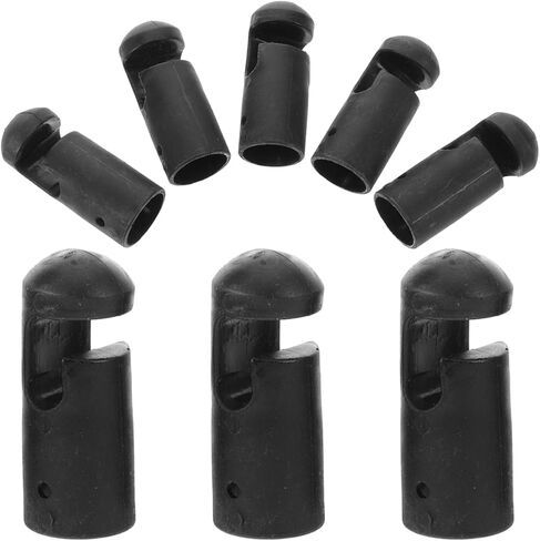 Besportble 8pcs أغطية القطب الترامبولين الأسود ، وقبعات قضيب بلاستيكية ، وأجزاء الترامبولين البديلة ، وتركيب سهلة ، وحماية متينة لنماذج مختلفة in Saudi Arabia