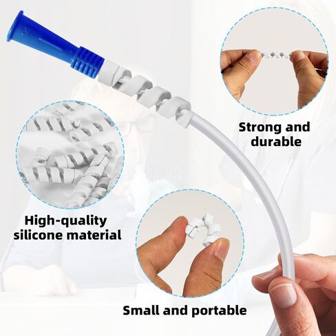 10 Pack Oxygen Tube Support Crimp Straightener for Portable Oxygen Concentrator, Oxygen Tubing Support for Oxygen Tank Oxygen Hose Nasal Cannula Oxygen Accessories (Blue) in Kuwait