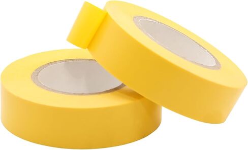 Yellow Colored Electrical Tape 2 Rolls – Waterproof & Heat Resistant Insulation Electric Tape for Wiring, Automotive, Repair & DIY Projects (0.75 Inch x 65 Ft Each) in Kuwait