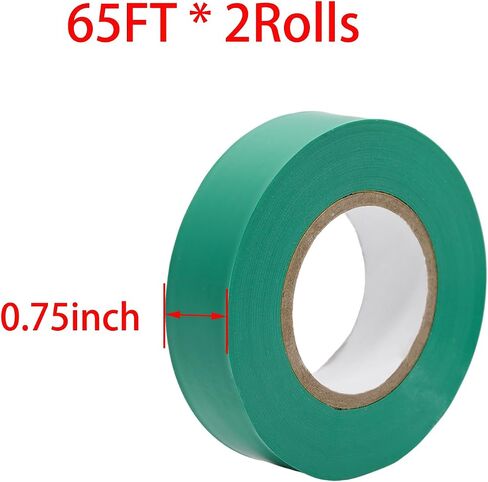 Yellow Colored Electrical Tape 2 Rolls – Waterproof & Heat Resistant Insulation Electric Tape for Wiring, Automotive, Repair & DIY Projects (0.75 Inch x 65 Ft Each) in Kuwait