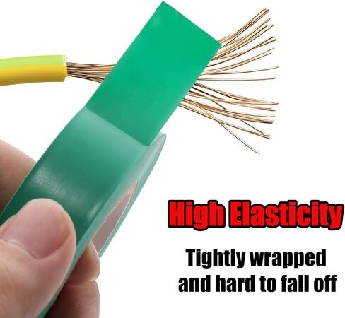 Yellow Colored Electrical Tape 2 Rolls – Waterproof & Heat Resistant Insulation Electric Tape for Wiring, Automotive, Repair & DIY Projects (0.75 Inch x 65 Ft Each) in Kuwait