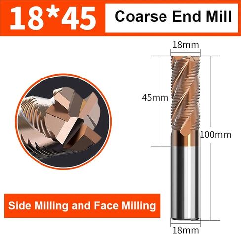 VSHARP الخشن الطاحونة الطاحونة 4-12mm 4 الناي CNC جهاز التوجيه بتات حلزوني بتات TICN CATING HRC 55 CARBIDE MILLING SOND (4.0X10X50L) in Kuwait