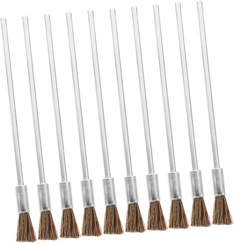 Pretyzoom 10pcs Horsehair Writh Brush for Power Drill Wire Cleaning Frush for Dexoval متوافق مع تمرينات اليد الكهربائية وتصميم خفيف الوزن in Saudi Arabia