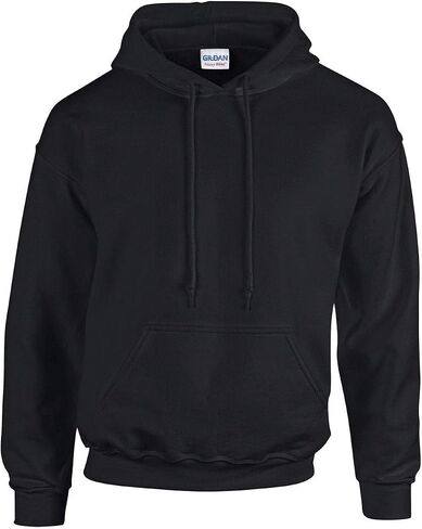 Hooded Pullover Sweat Shirt Heavy Blend 50/50 7.75 oz. by Gildan (Style# 18500) (Large, Black, l) in Saudi Arabia