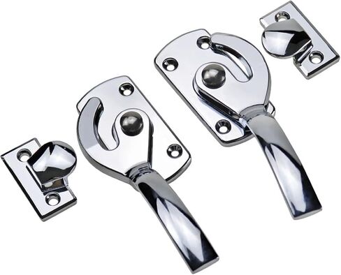 Zinc Alloy Surface Mounted Handle Cabinet Freezer Cabinet Door Lock Tightly Closed Handle Lock 1Pcs(PL029-2 R) in Saudi Arabia