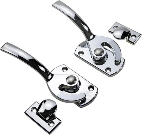 Zinc Alloy Surface Mounted Handle Cabinet Freezer Cabinet Door Lock Tightly Closed Handle Lock 1Pcs(PL029-2 R) in Saudi Arabia