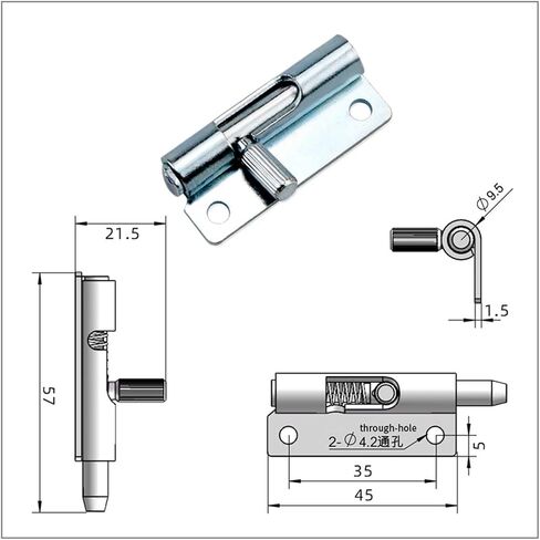 Metal Door Latch Hinge Retractable Detachable Iron Door Automatic Spring Hinge 1Pcs(Left Direction) in Saudi Arabia