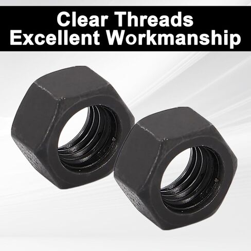 100 Hex Nuts Carbon Steel ، Locknuts ، Nut Oxide Hexagon ، خيوط صافية ، مناسبة لصناعة البناء ، الطاقة الجديدة ، البتروكيماويات ، بناء السفن ، إلخ (M6 ، M8 ، M10 ، M12) in Saudi Arabia