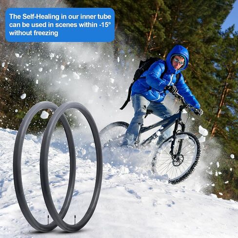2-PCS 700C Self-Sealing Bike Tubes 700x35C 700x38C 700x40C 700x42C RFV48mm Automatic Repair, Puncture Resistant Compatible with 700x35C/36C/38C/40C/42C/43C Heavy Duty Bicycle Tire Tubes Presta Valve in Saudi Arabia